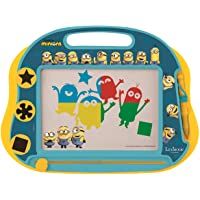 LEXIBOOK- Tablero de Dibujo magnético mágico Multicolor Minions- Juguete Creativo artístico Muchachos- Pluma de la Aguja…